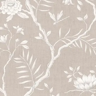 Jasper Peony Almond Wallpaper