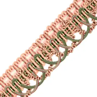 1.25" Le Musee Silk Scalloped Braid 982-27893-653