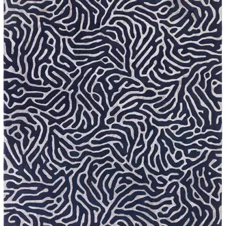 Coral Blue Rug