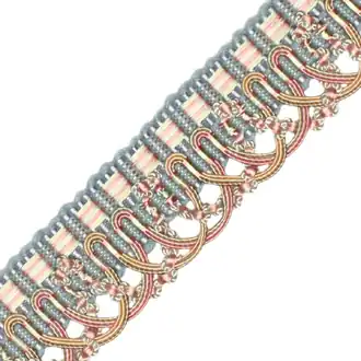 1.25" Le Musee Silk Scalloped Braid 982-27893-660