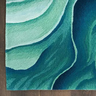 Prismatic PRS42 Silver Green Rug