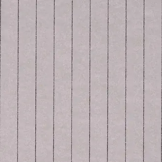 Vinyl Savile Suiting Pinstripe Black on White 2138