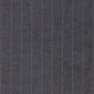 Vinyl Savile Suiting Pinstripe Copper on Ebony 2145