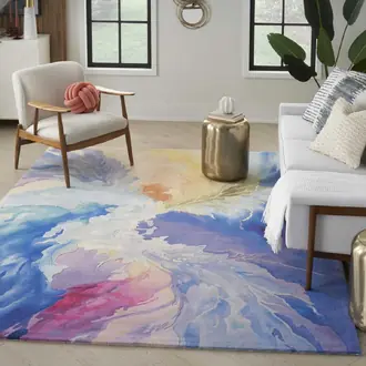 Prismatic PRS37 Blue Multicolor Rug