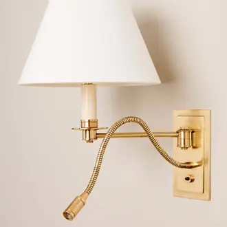Bordon Swing Arm Reading Wall Light WA0378.BR
