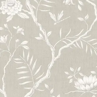 Jasper Peony Flax Wallpaper