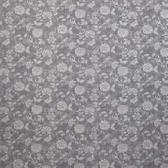 Bird Garden Print PVC Charcoal