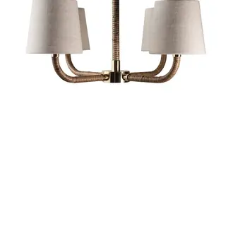 Holden Ceiling Light MCL77 Dark Cane with Brass