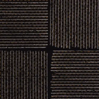 Kantha Brutan Black on Ebony Glazed Abaca 2587