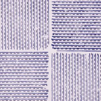 Kantha Himalayan Blue on Cotton Canvas Linen 2582