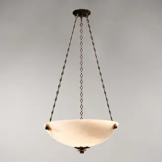 Abbotsford Alabaster Bowl Ceiling Light CL0123.BG