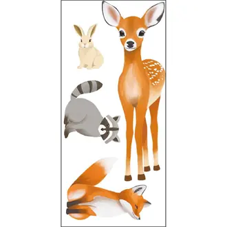 Decor Pre Encolle Animaux De La Foret 105873020