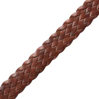 1" Woven Italian Leather Braid 973-40306-2