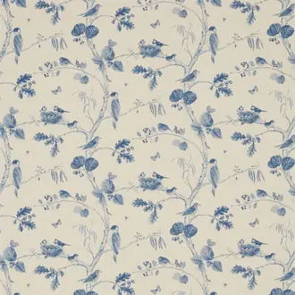 Woodland Chorus Indigo Linen 225510