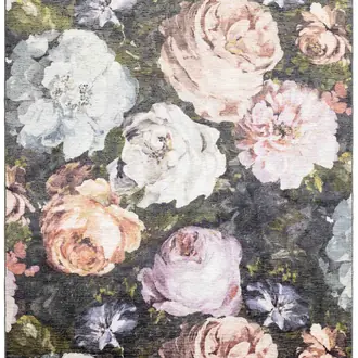 Floretta Charcoal Blush Rug