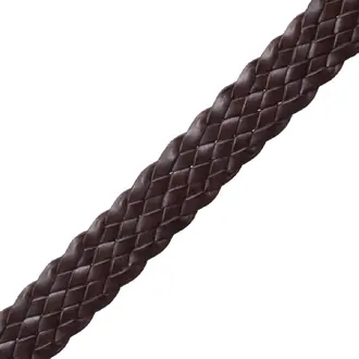 1" Woven Italian Leather Braid 973-40306-3