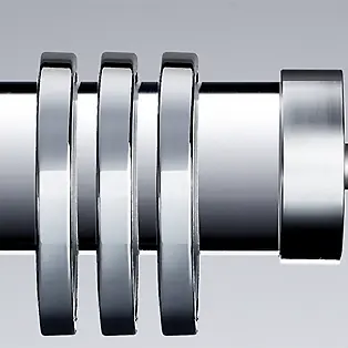 Byron & Byron Halo 35mm Chrome Curtain Pole Celeste