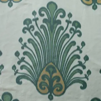 Irina Damask 02 Grass & Ochre
