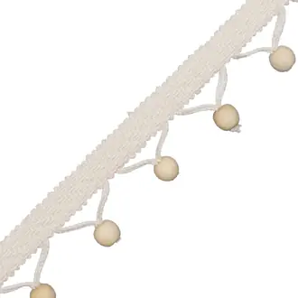 Seychelles Wood Bead Fringe WF-56852-02