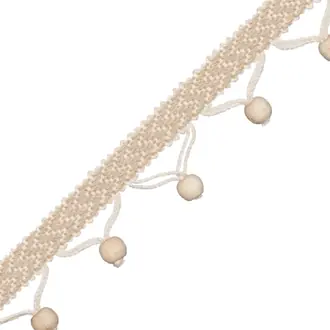 Seychelles Wood Bead Fringe WF-56852-03