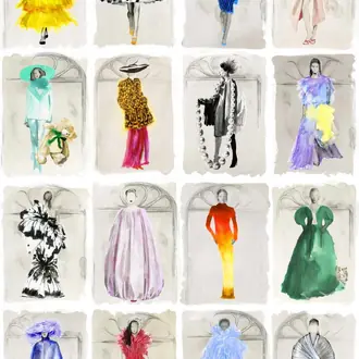 Couture Carousel with Windows 175-2007M