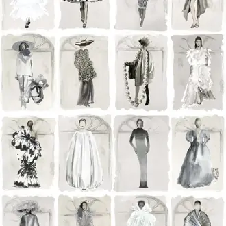 Couture Carousel with Windows 175-2008M