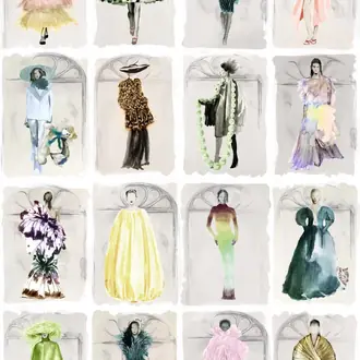 Couture Carousel with Windows 175-2009M