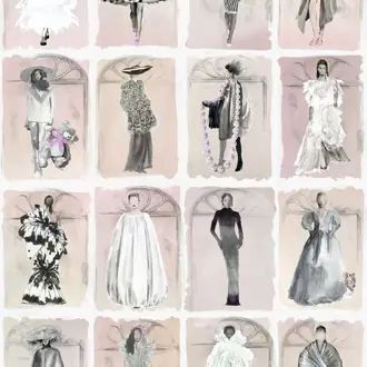 Couture Carousel with Windows 175-2012M