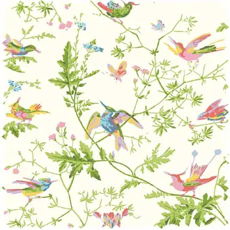 Hummingbirds 100% Silk