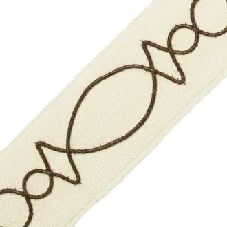 Leather Applique On Wool Border 977-56705-11