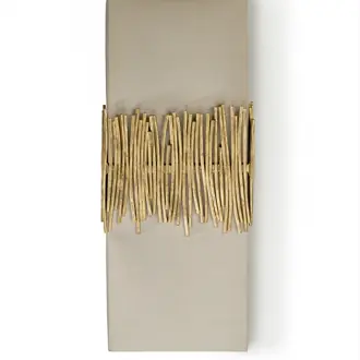 Matchstick Wall Light TWL64 White Gold