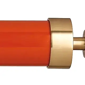 Byron & Byron Halo 35mm Bittersweet Gloss + Burnished Brass Curtain Pole Globus