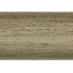 Byron & Byron Barnwood 35mm Barnwood Cream Curtain Pole Ribbed Endcap