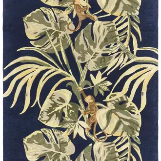 Monkey Business Indigo Rug