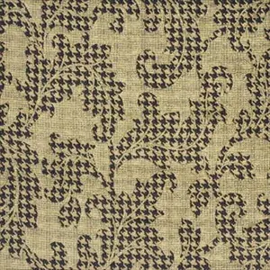 Acanthus Leaves Beige Chocolate Tan FD602K131