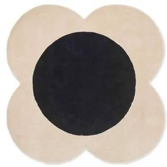 Flower Spot Ecru Black 158409 Rug