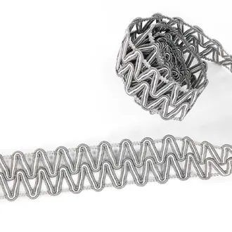 Chevron Braid Chrome