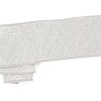 Corded Border Chrome