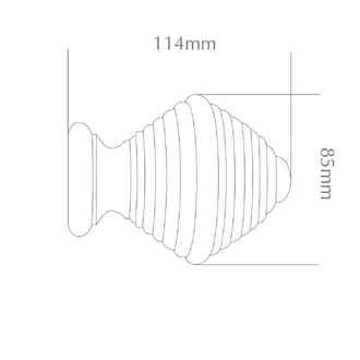 Jones Seychelles 40mm Blush Curtain Pole Hive Finial