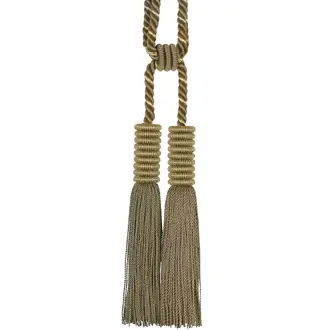 2 Tassels Tie Back With Rings/ Metal 35277-9165