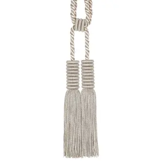 2 Tassels Tie Back With Rings/ Metal 35277-9920