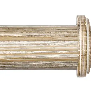Byron & Byron Rustica 55mm Limed Oak Curtain Pole Lyon Finial