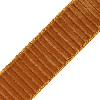 2" Chloe Pleated Velvet Border 977-55055-447