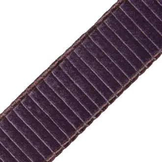 2" Chloe Pleated Velvet Border 977-55055-581