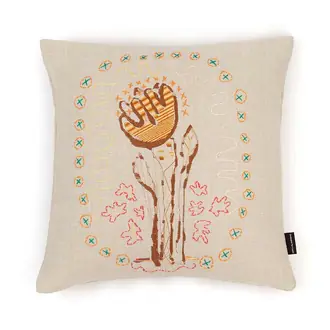 Alice Kettle Brown Tulip Cushion
