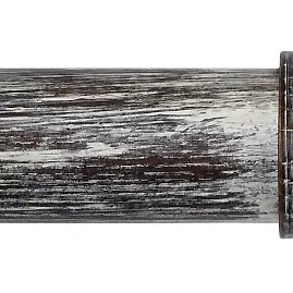 Byron & Byron Rustica 45mm Smoked Oak Curtain Pole Raphael Finial