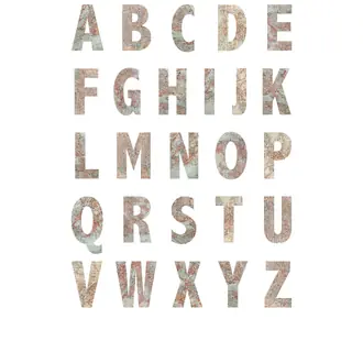 Map Alphabet R10891