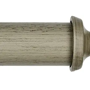 Byron & Byron Barnwood 35mm Barnwood Grey Curtain Pole Carbis