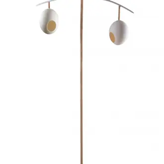 Sunny Robin Floor Lamp MFL51 Stucco Plaster White