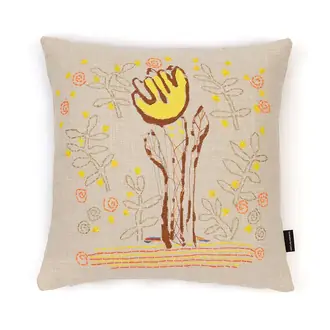 Alice Kettle Yellow Tulip Cushion